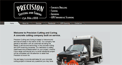 Desktop Screenshot of precisioncuttingandcoring.com